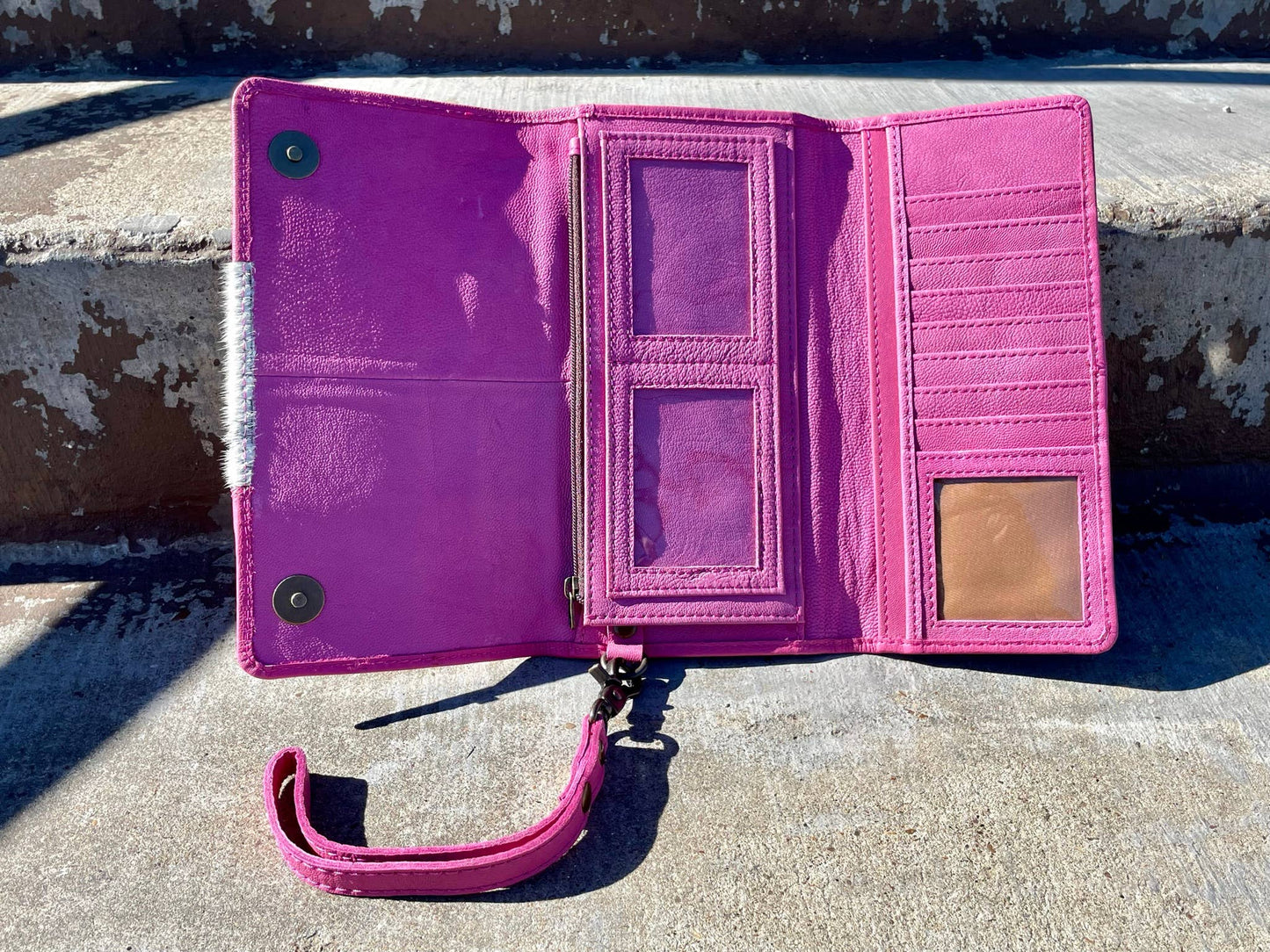 Pink leather Wallet