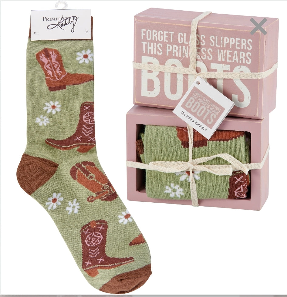 Kathy primitive sock/sign princess set