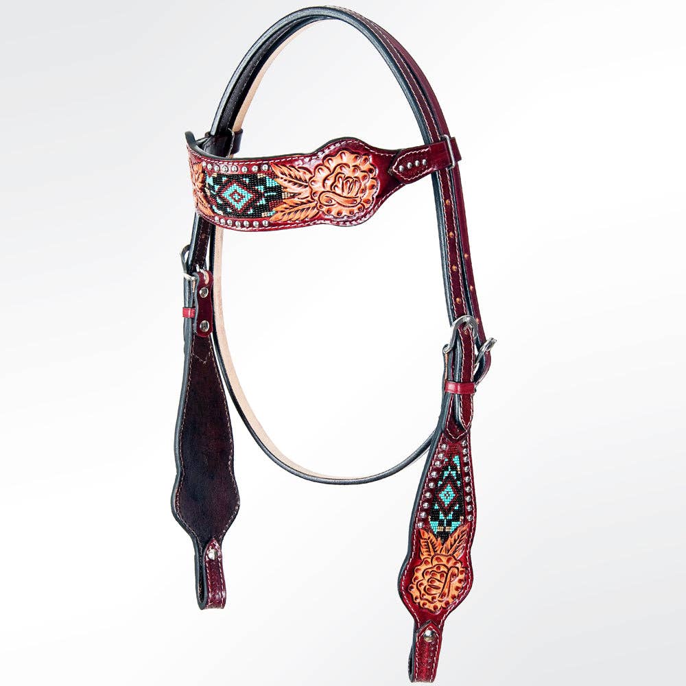 ADPAF125-HS Western Leather Headstall