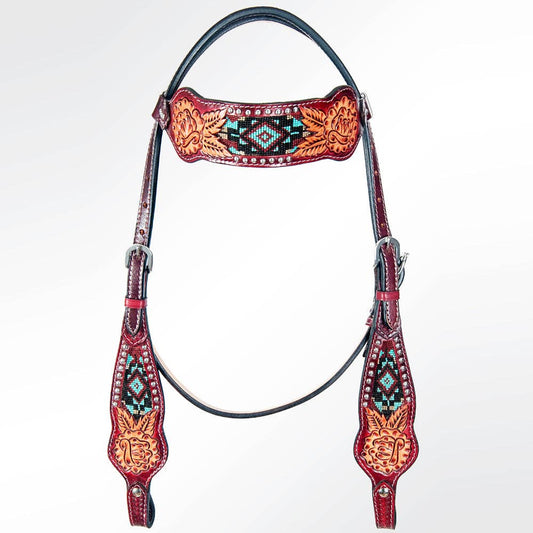ADPAF125-HS Western Leather Headstall