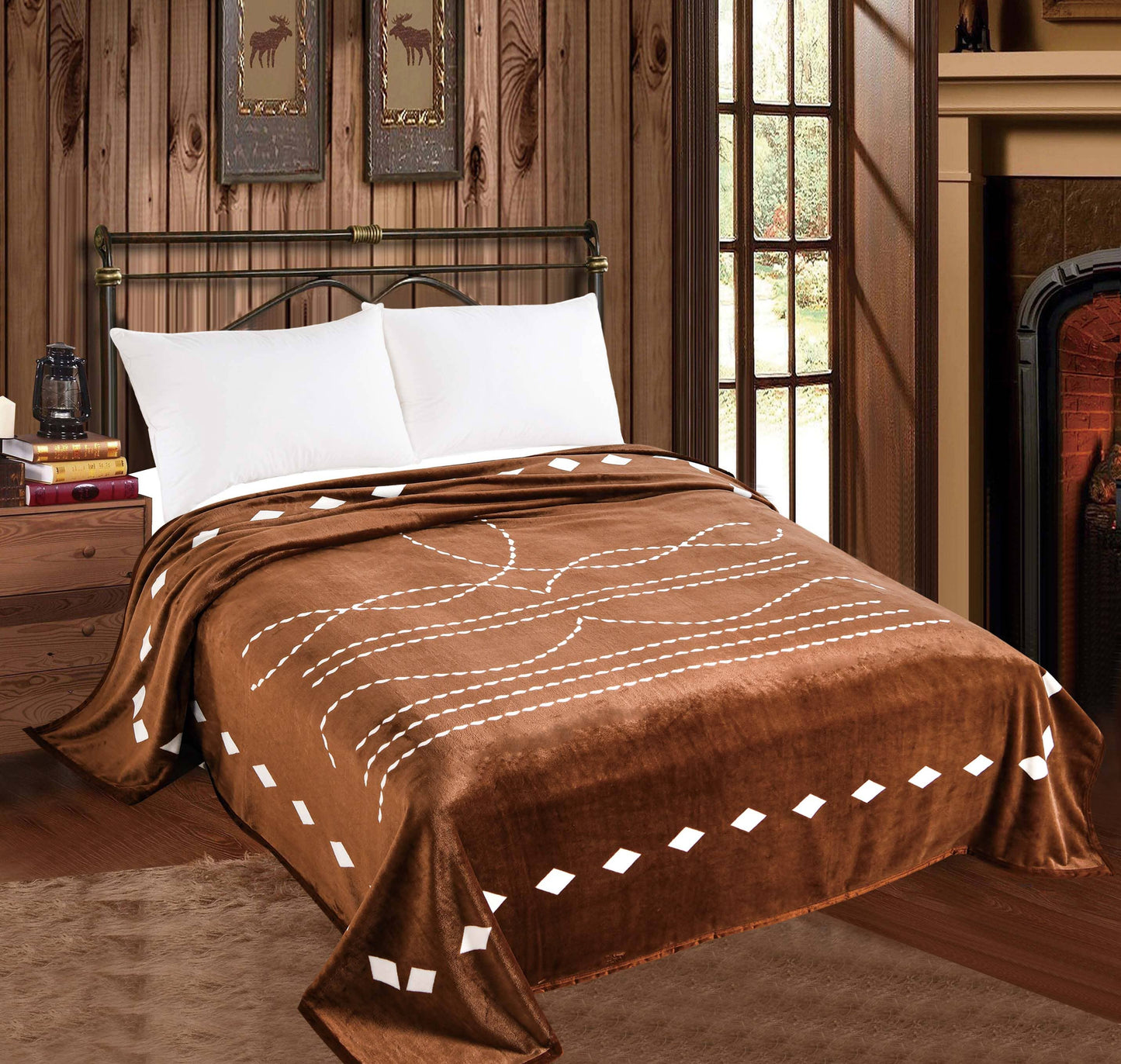 BootStitch Print Throw Blanket - King Size - 3 Designs 