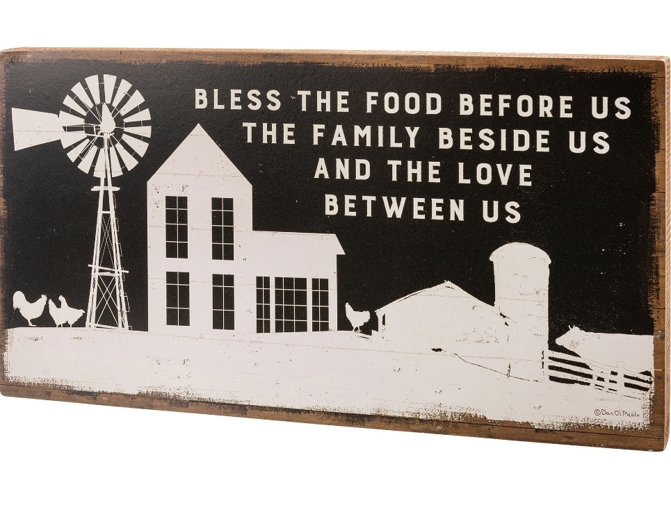 Kathy primitive bless the food sign